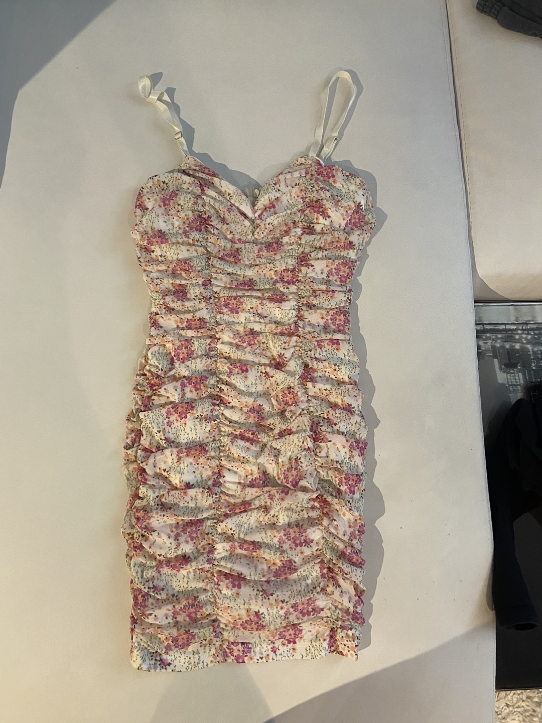 Summer floral dress with zipper thumbnail