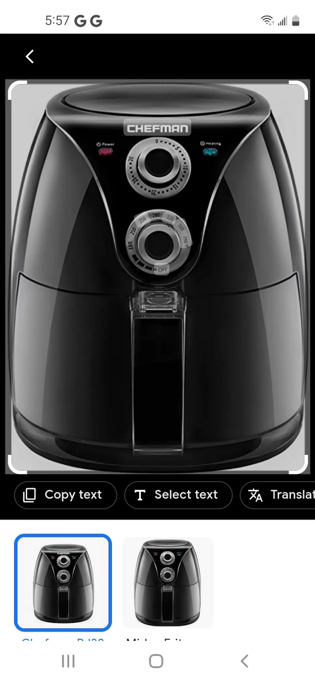 Chefman air fryer thumbnail