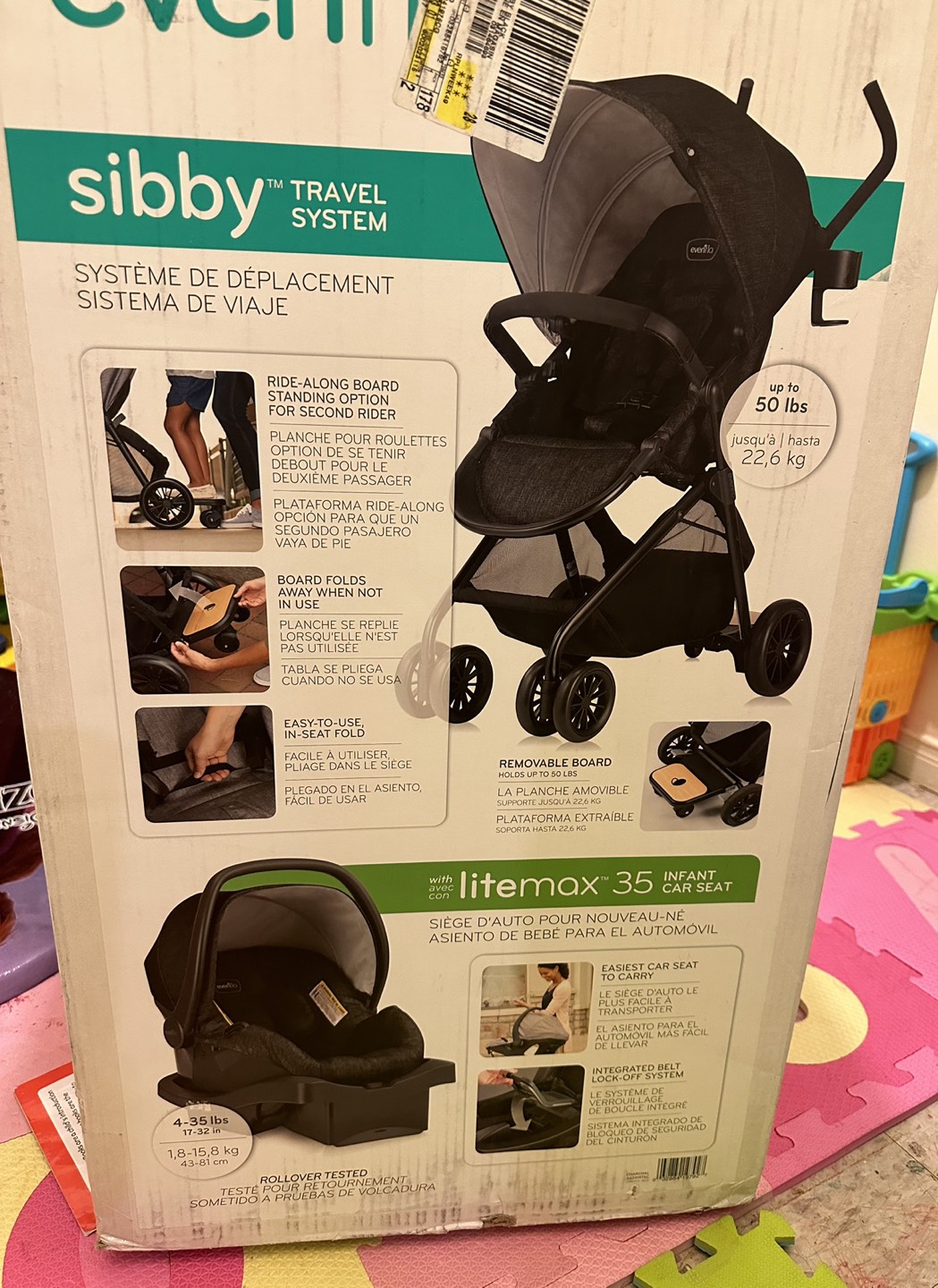 EvenFlo stroller with ride along board image indicator(5)