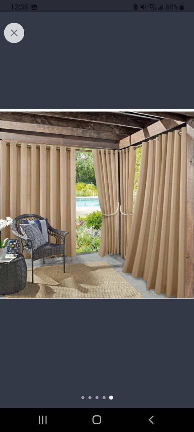 5 Panel Curtains-Indoor/Outdoor UV Protectant - photo 3
