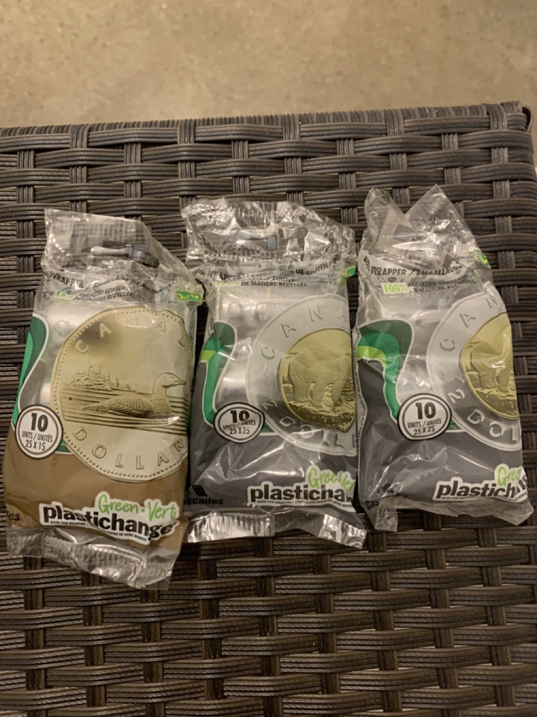 Plastic coin rolls thumbnail