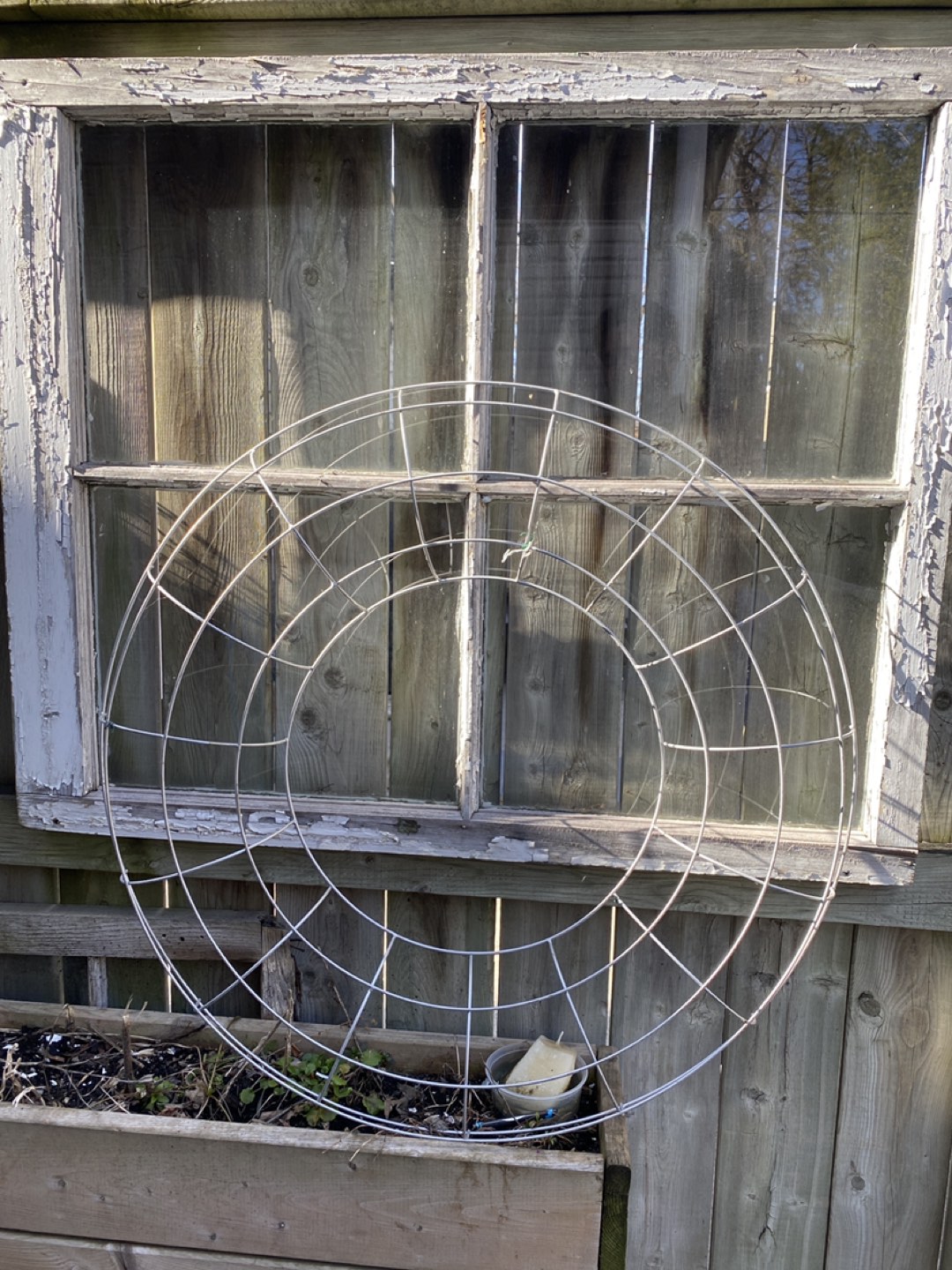 CB2 Wire Christmas wreath thumbnail