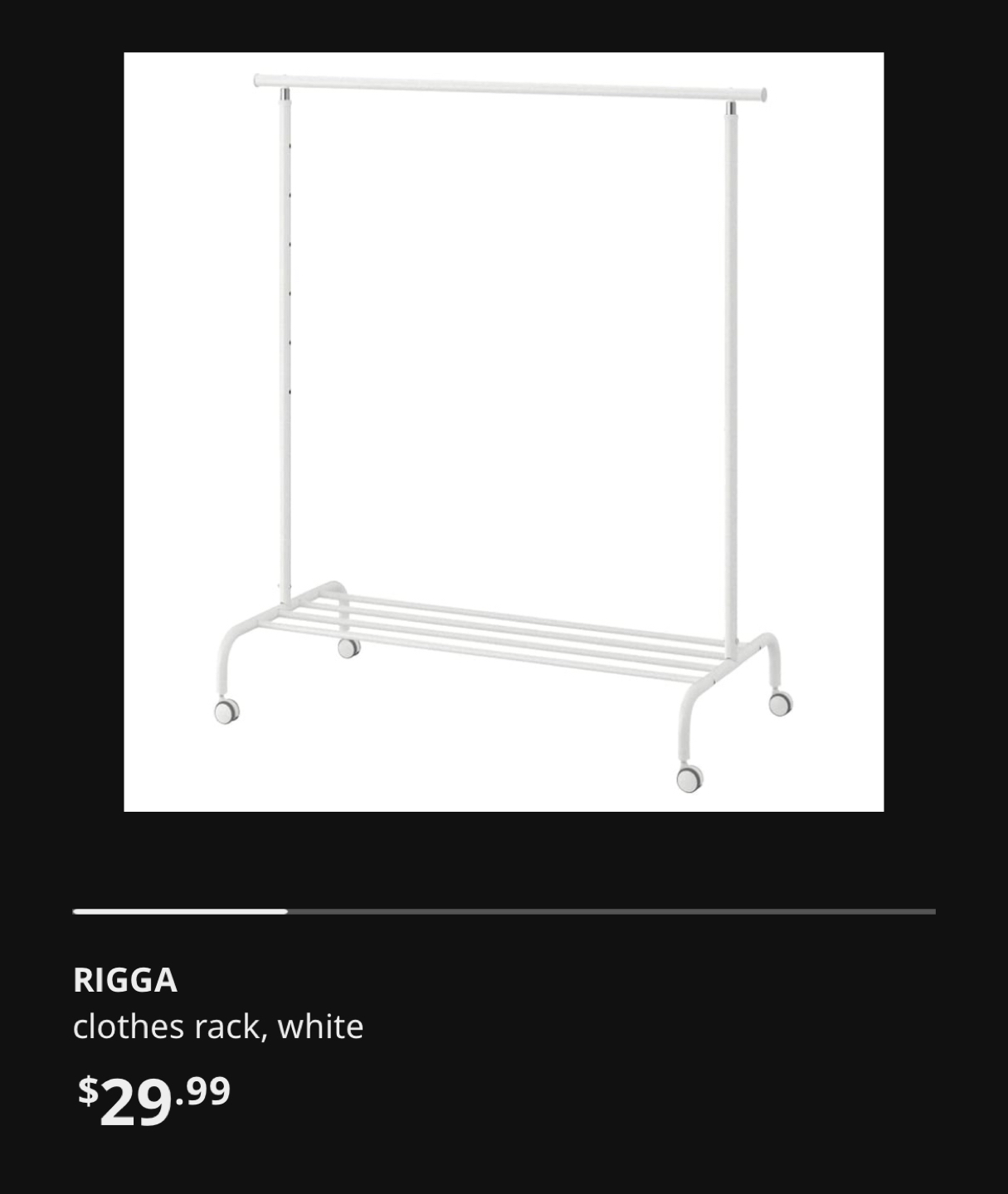 IKEA clothes rack