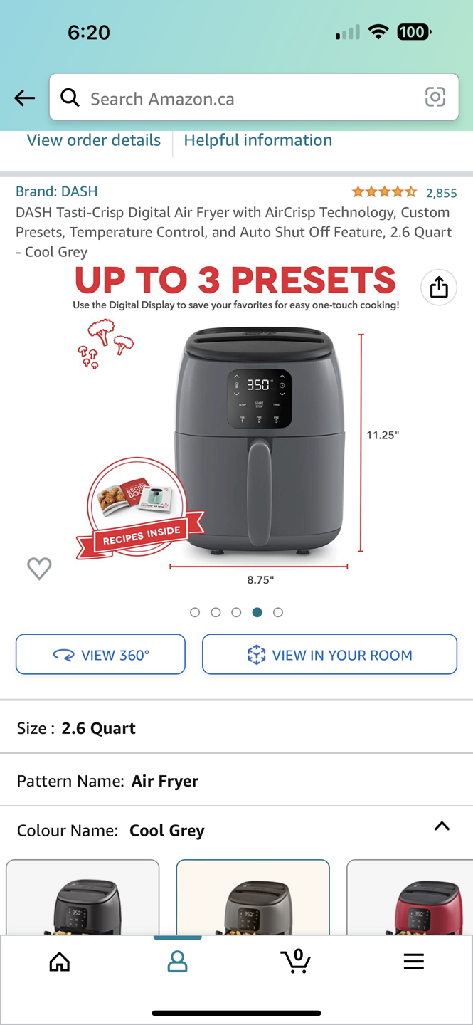 Digital Air Fryer with AirCrisp 2.6 Quart - photo 3