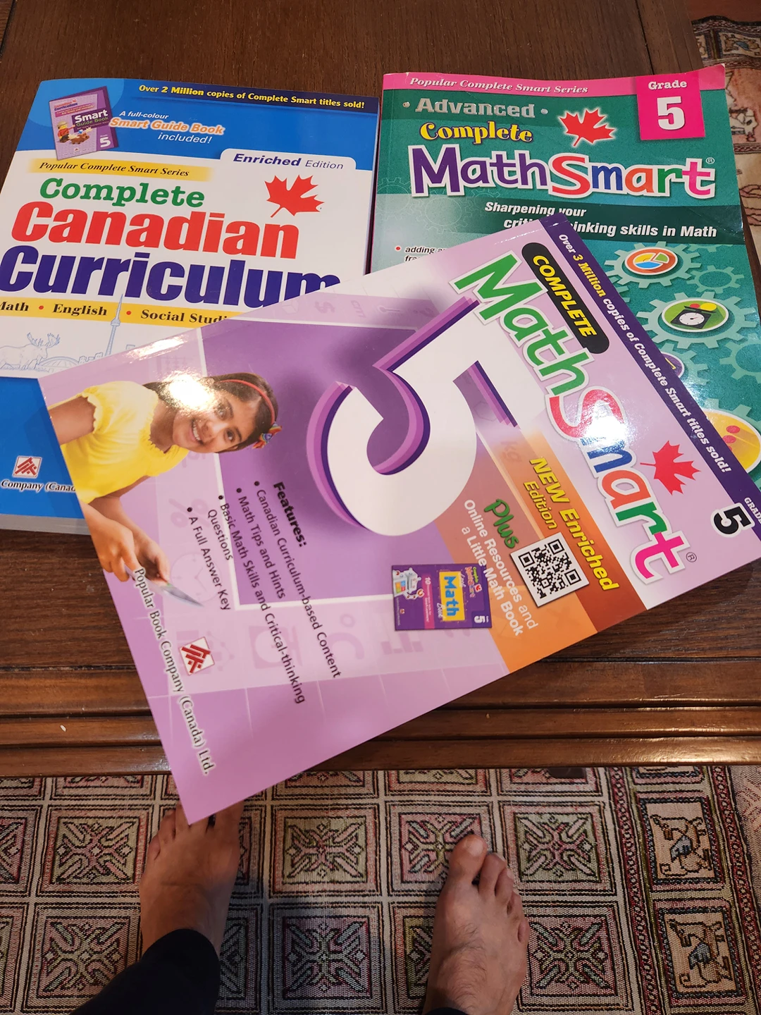 7 books in good condition (Complete Math Smart and . . thumbnail
