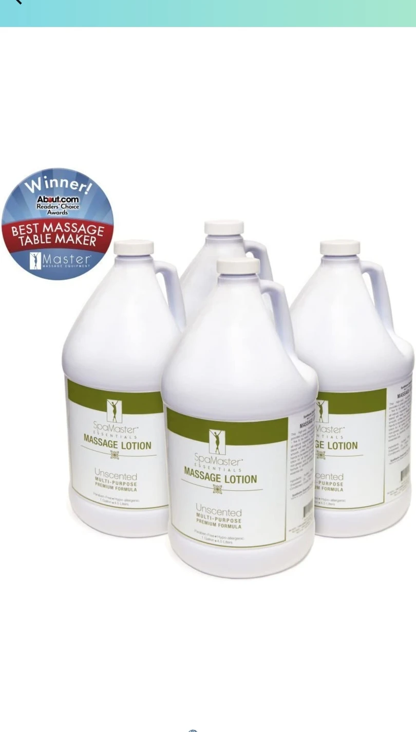Master Massage Advanced gallon lotion, Nourishing and Deep