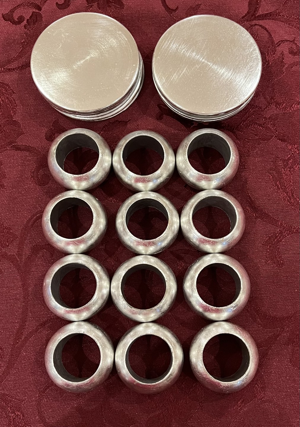Silver Coasters & Napkin Rings
