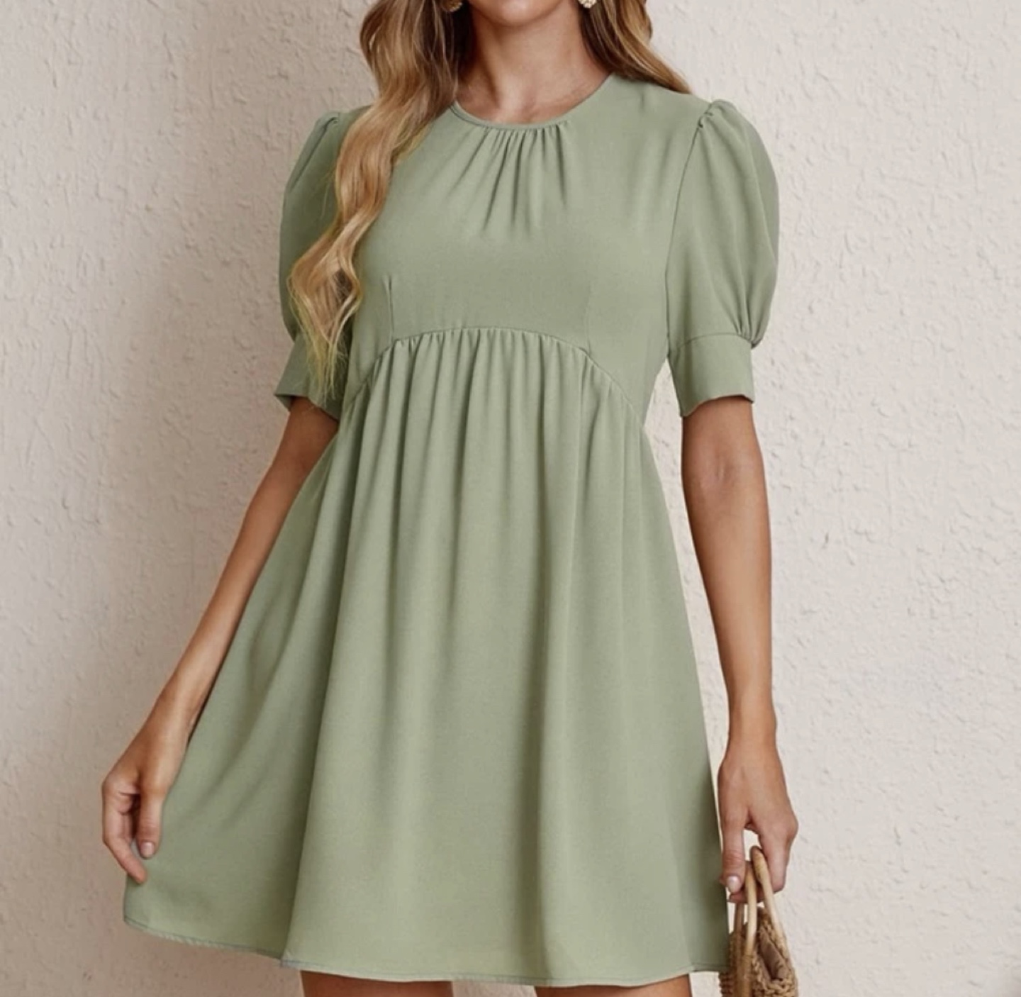 Smock dress-Puff sleeve thumbnail