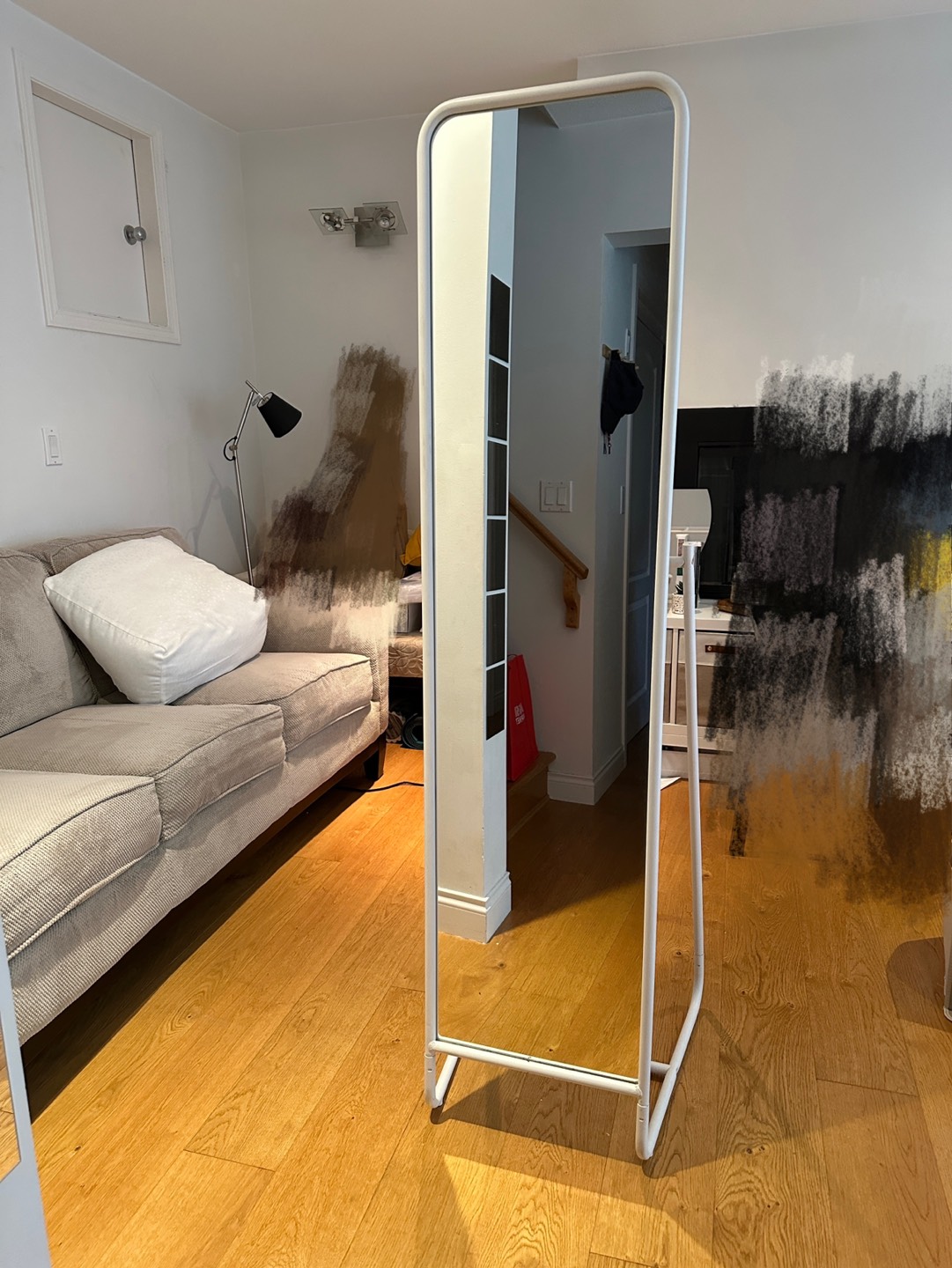 IKEA Knapper white standing mirror