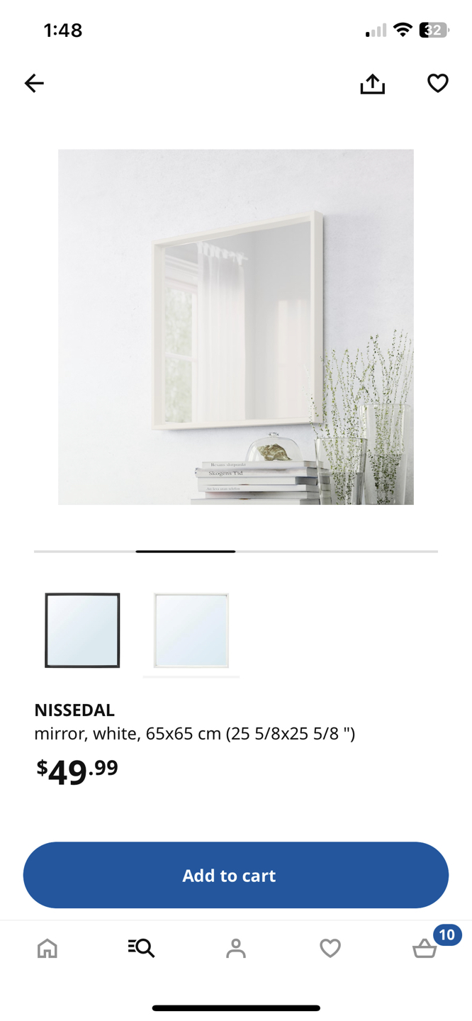 IKEA MIRROR NISSEDAL thumbnail