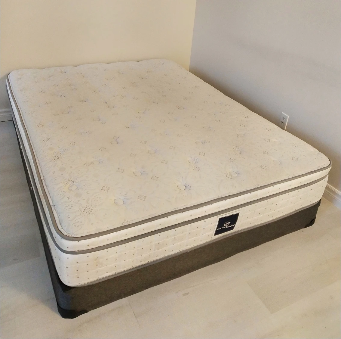 Queen Size Mattress with Bed Frame. TV complimentary