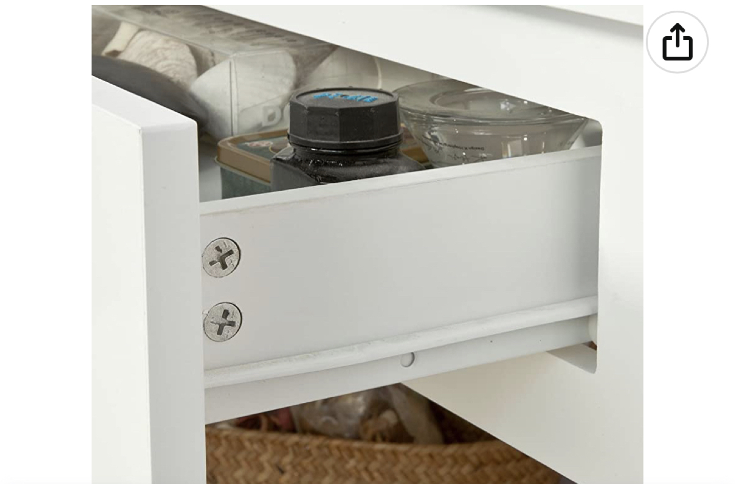 White corner desk assembled image indicator(5)