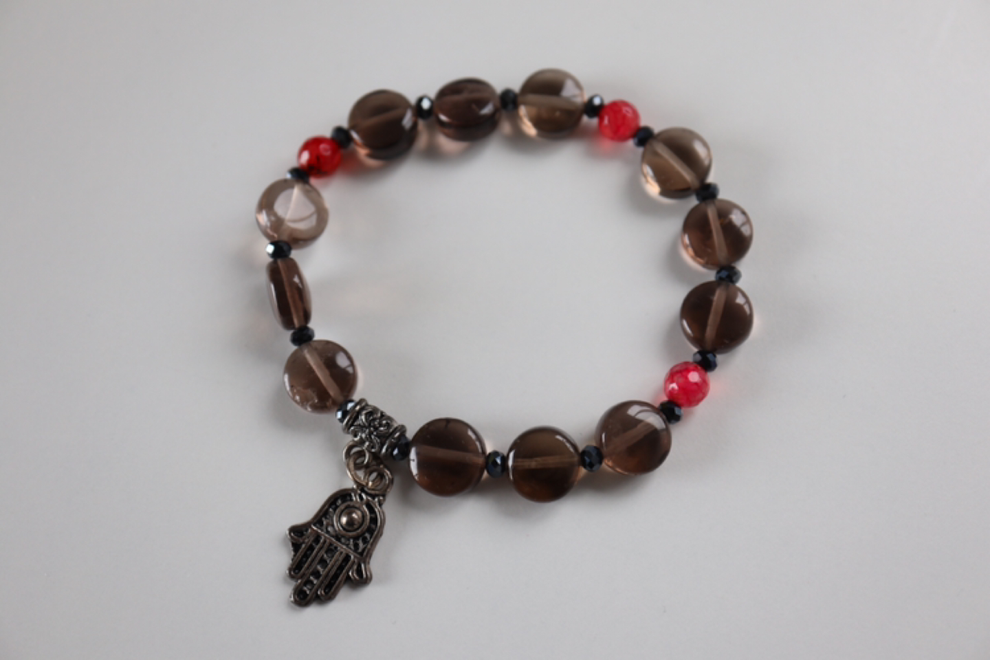 Handmade smoked quartz bracelet - photo 2