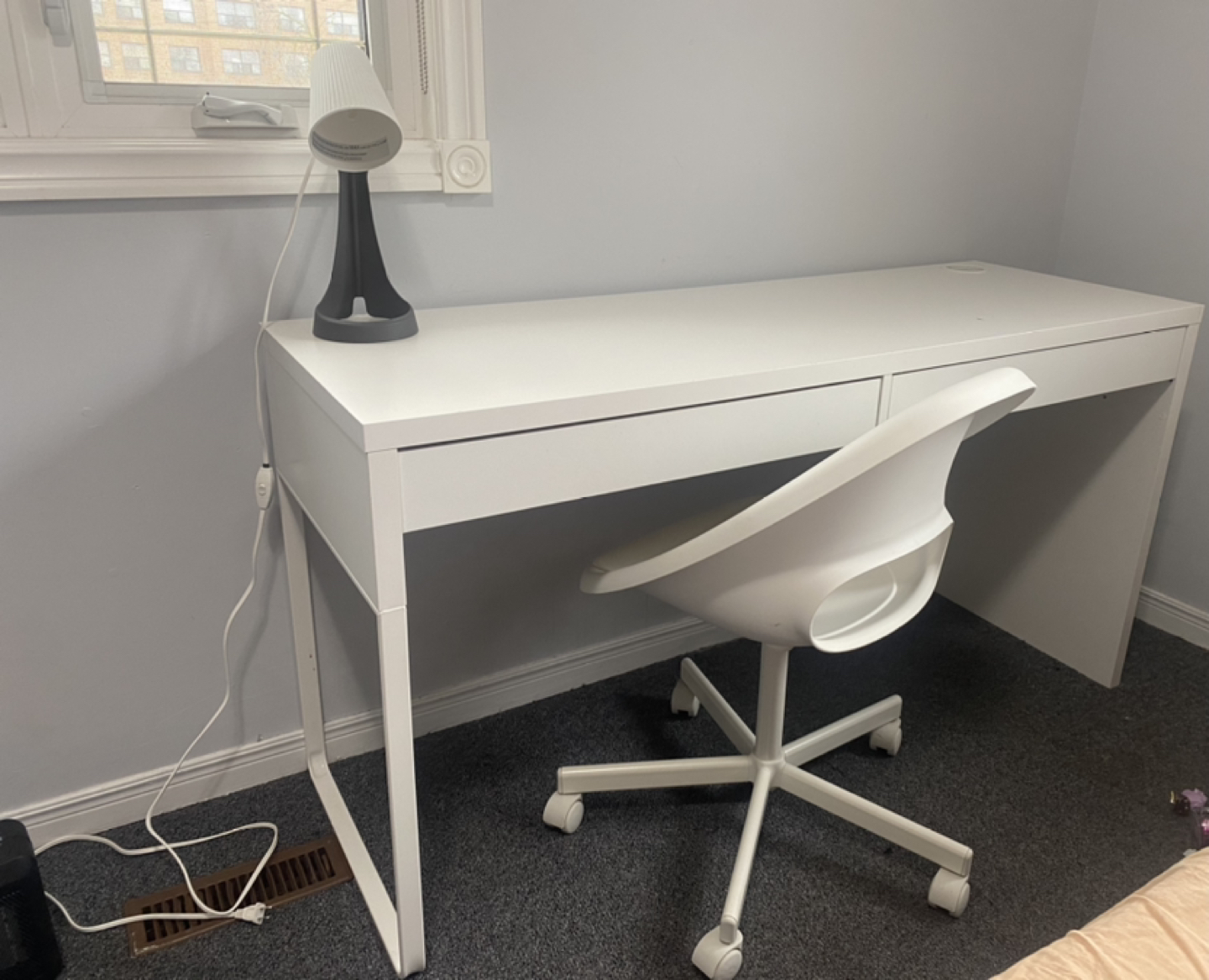 Desk - Chair - Lamp