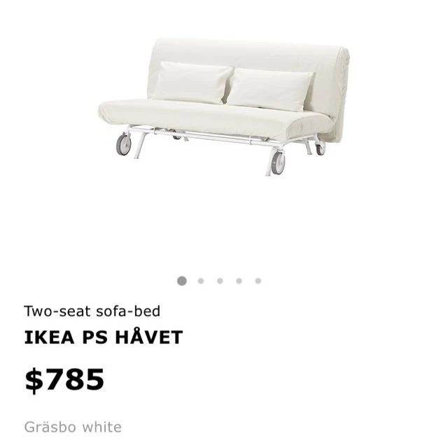 ikea futon sofa bed thumbnail