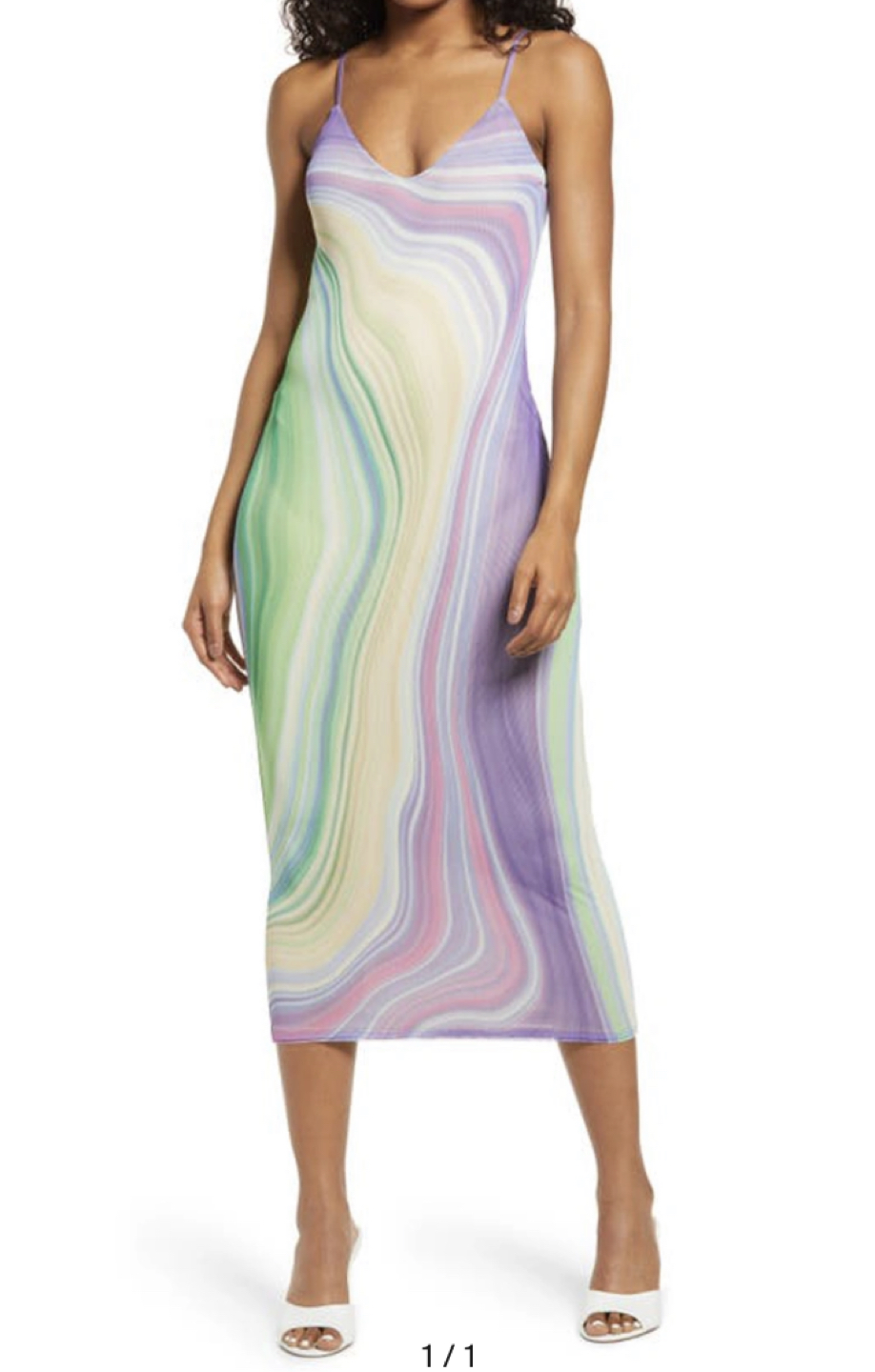 AFRM Wave ABSTRACT Saturn Dress XS - photo 2