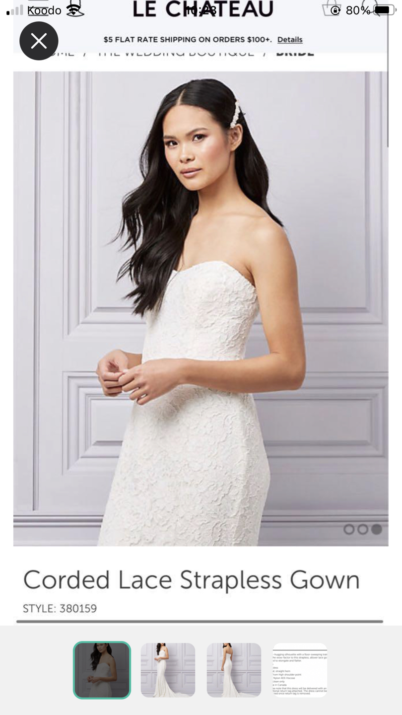 Wedding dress Le Chateau-brand new