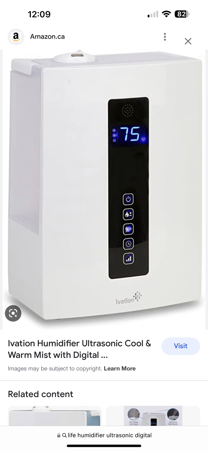 Ultrasonic digital humidifier thumbnail