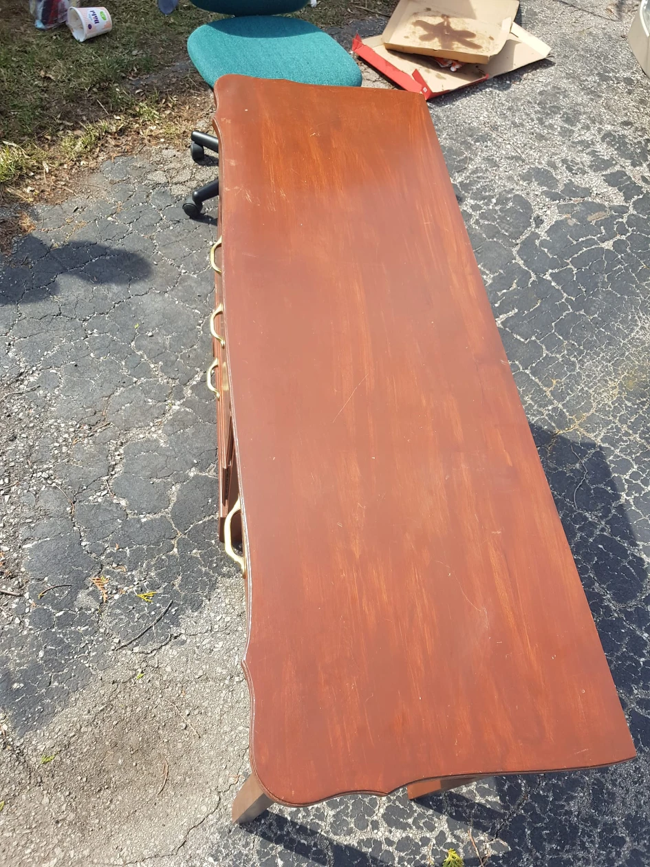 wooden computer desk - photo 3