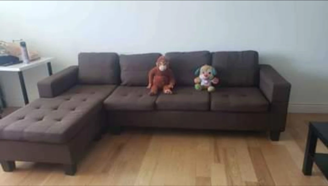 deep brown sectional sofa for SALE - photo 3