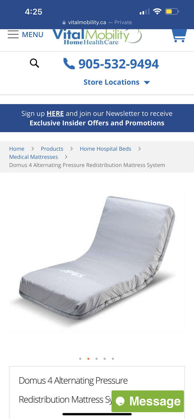 Domus 4 Alternating Pressure Redistribution Mattress System image indicator(5)