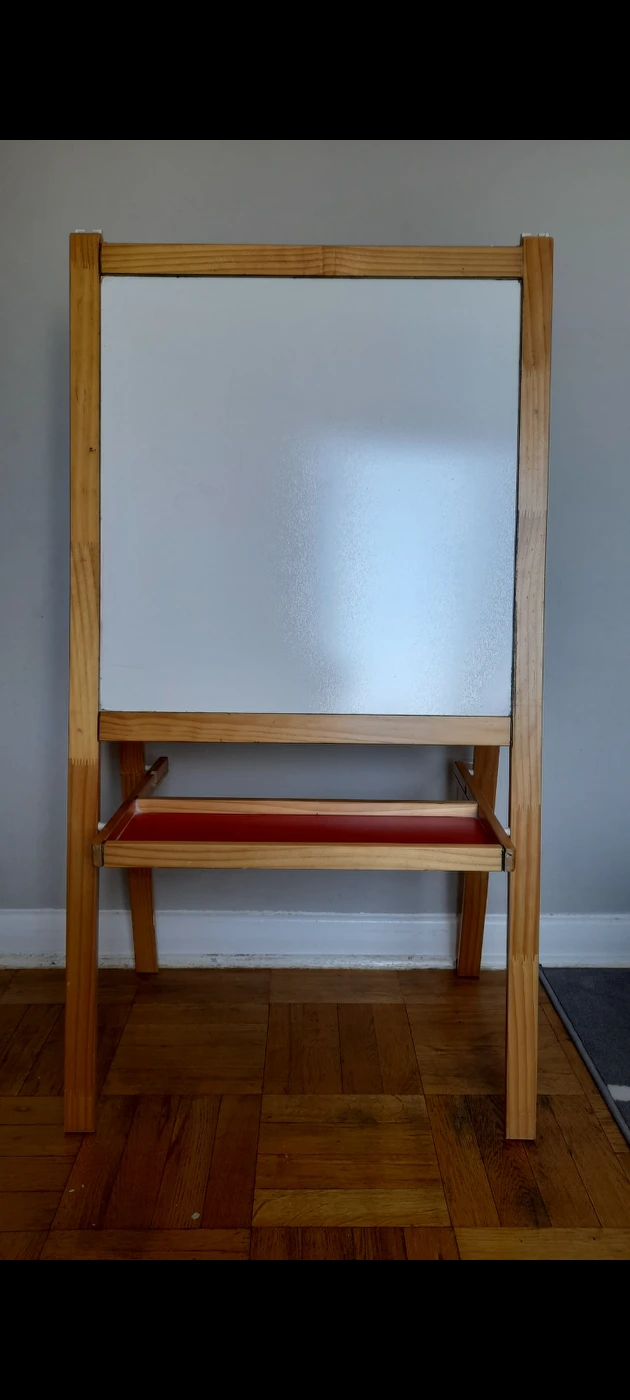 ikea kids white + black board