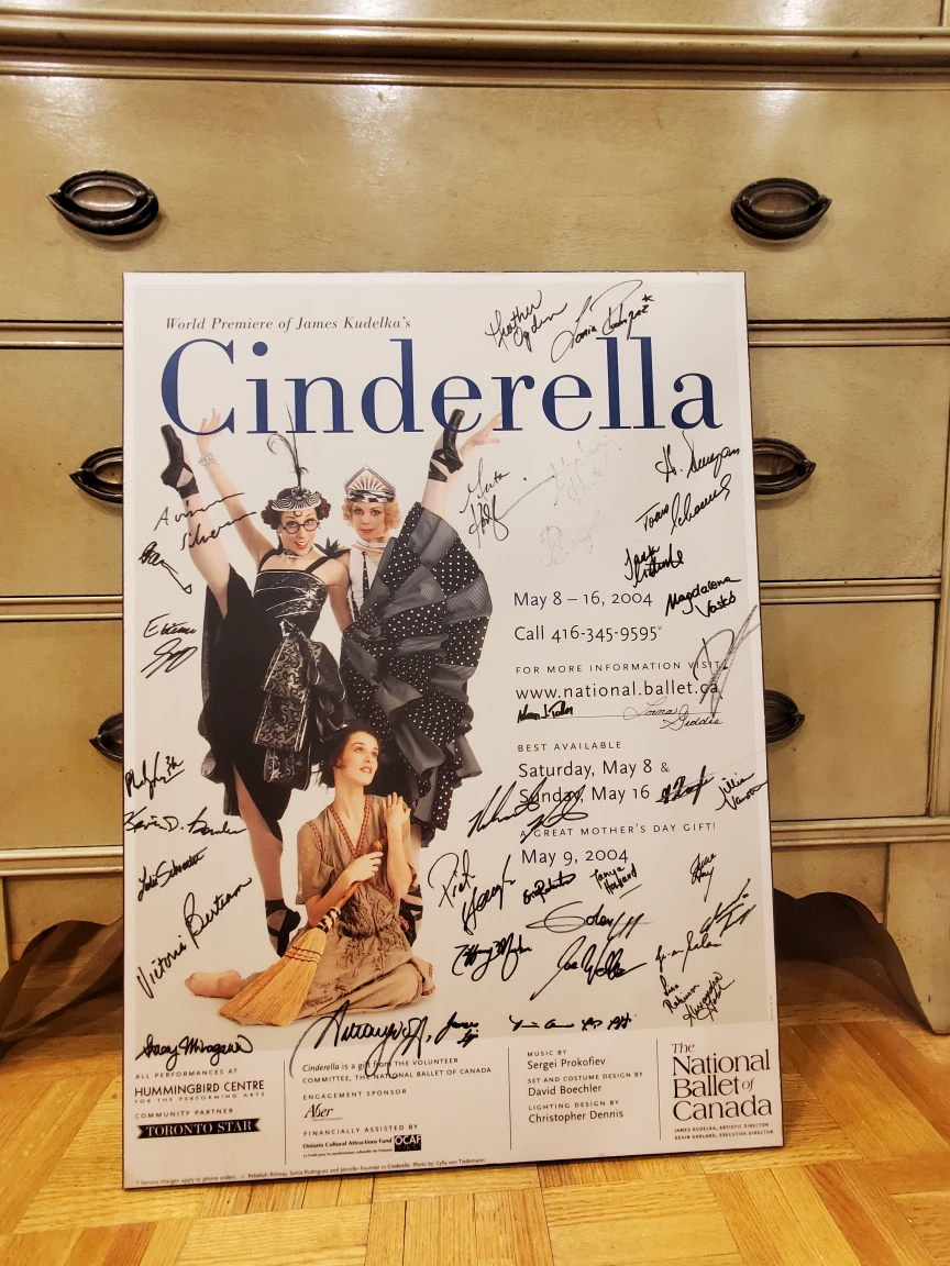 National Ballet Of Canada Cinderella Autographed Promo Photo thumbnail