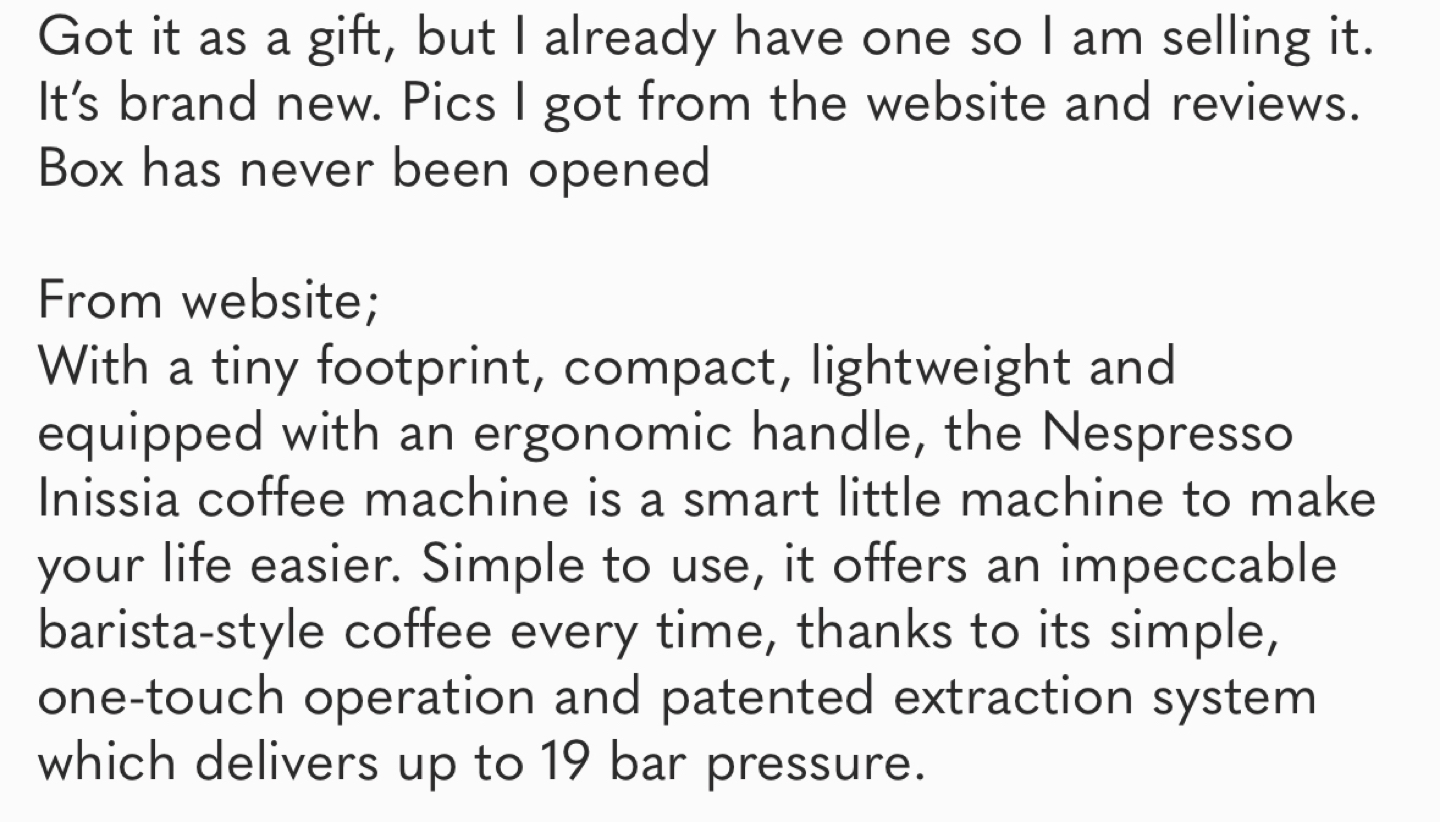 Nespresso Inissia Coffee Machine by De'Longhi - Black - photo 5