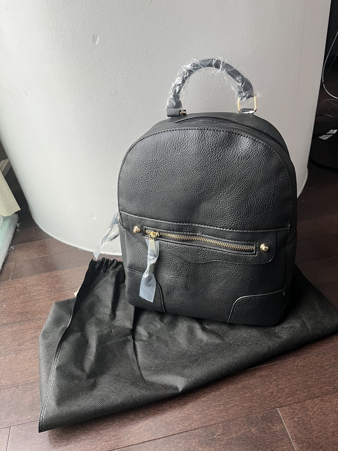 Mini Faux Leather Backpack - photo 4