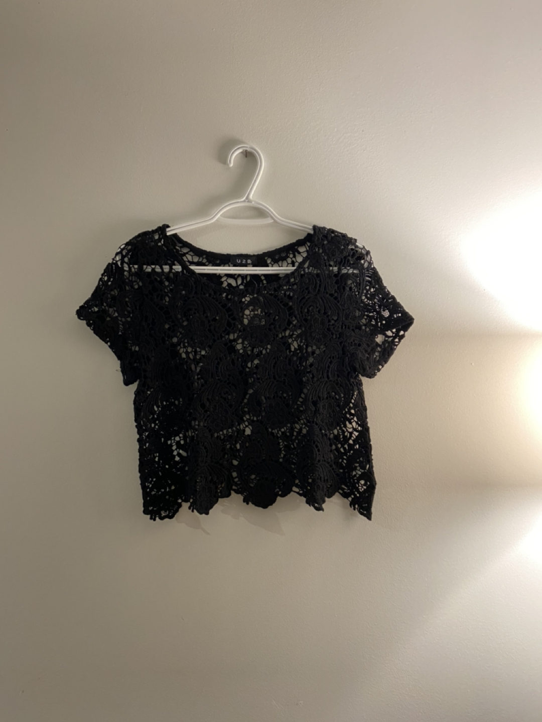NEW - black beach top cover up