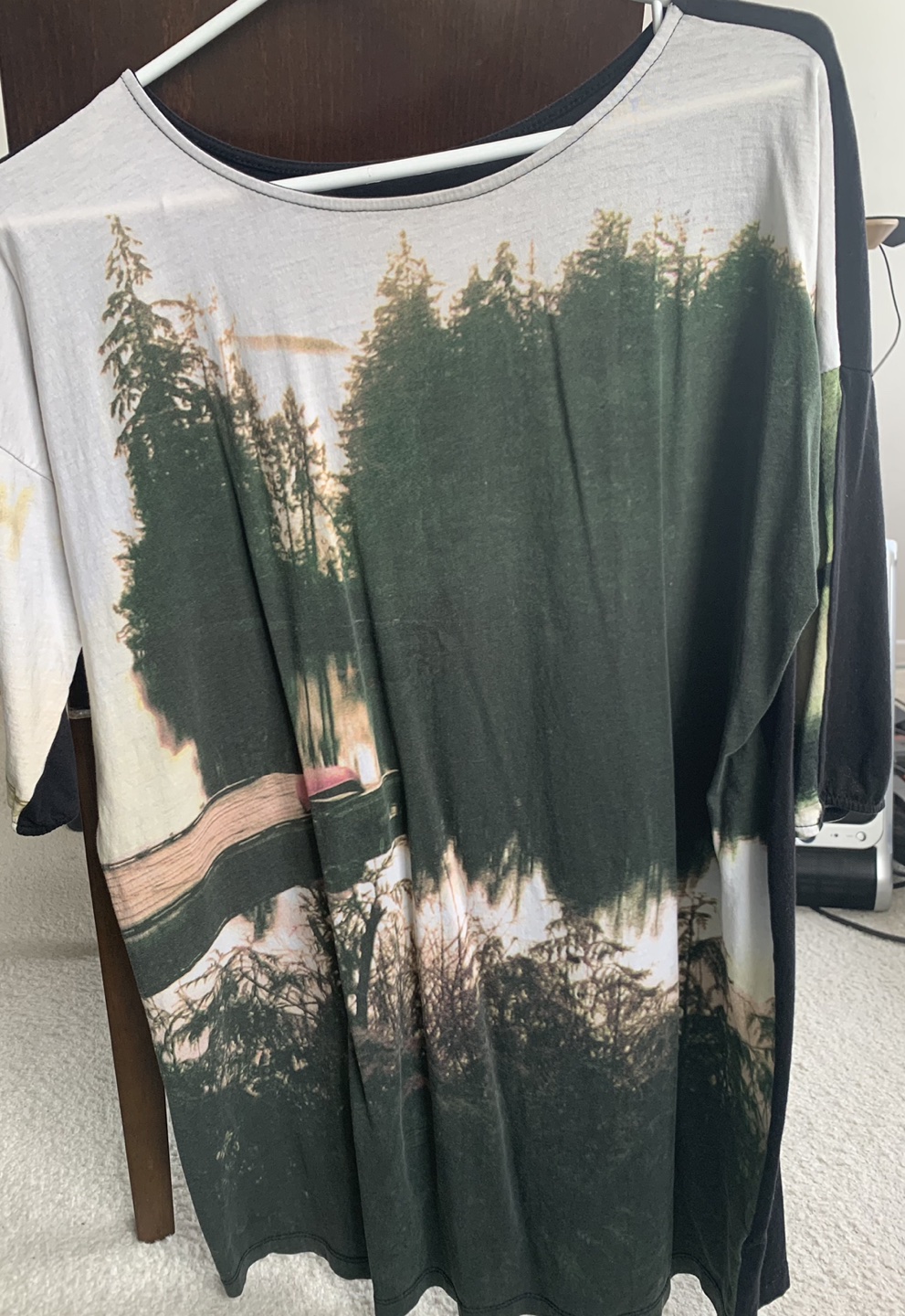 Roots long nature print shirt thumbnail