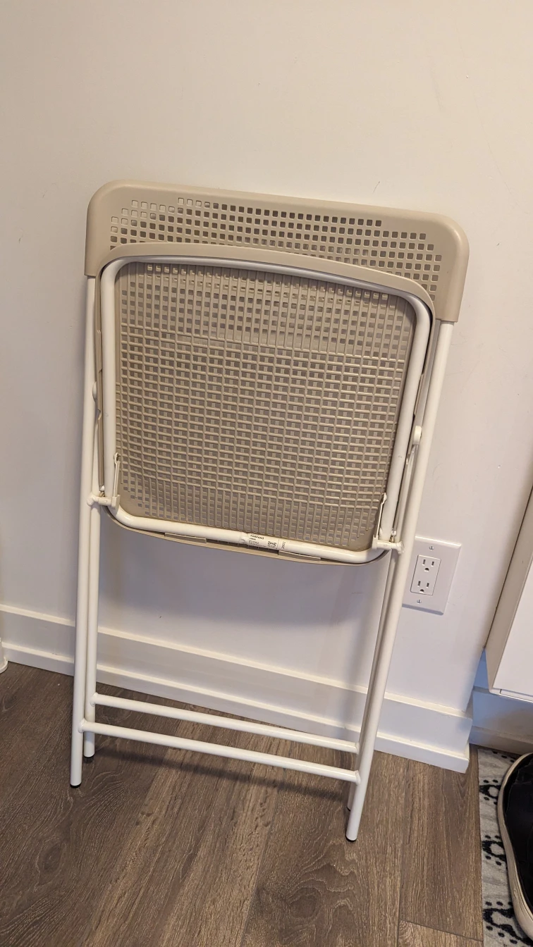 IKEA folding chair, beige, Torparo - photo 4