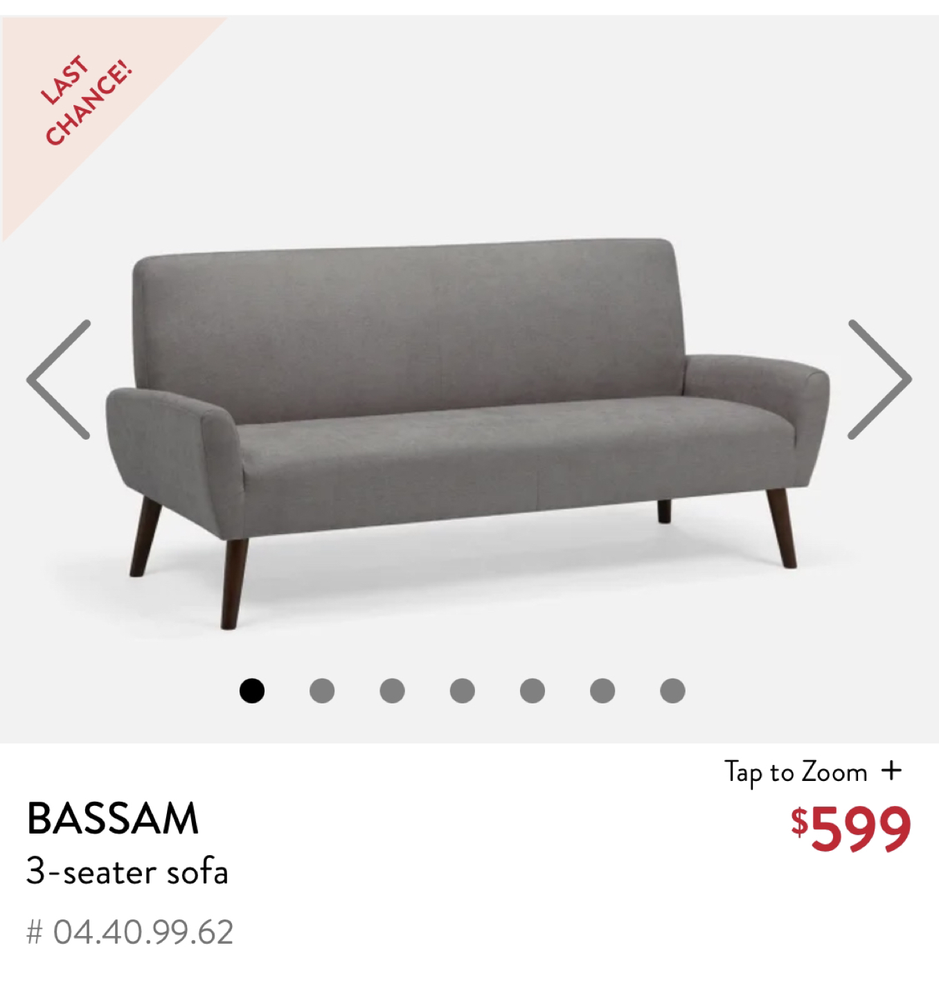 3-seater sofa Bassam - photo 4