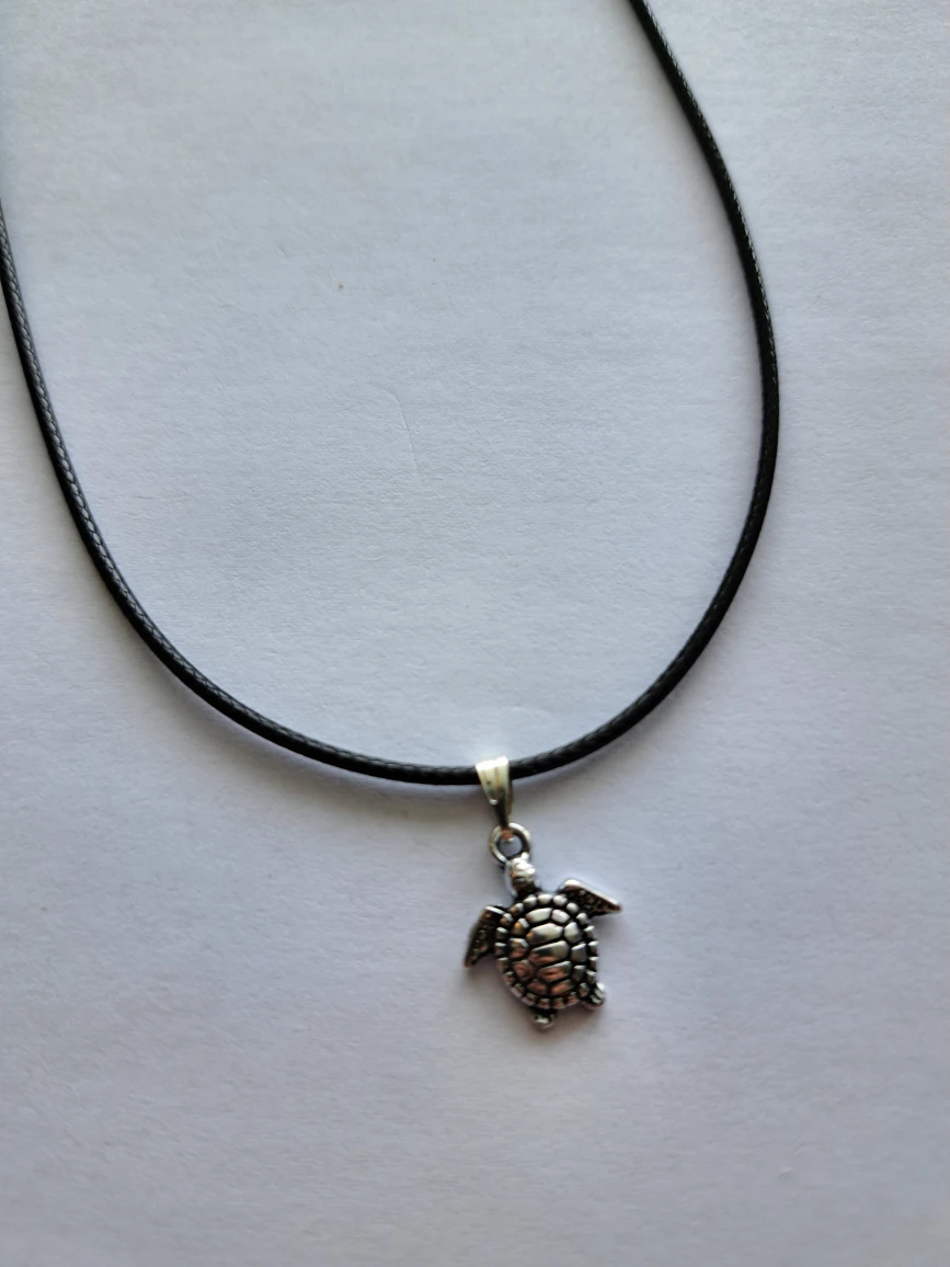 Turtle charm necklace