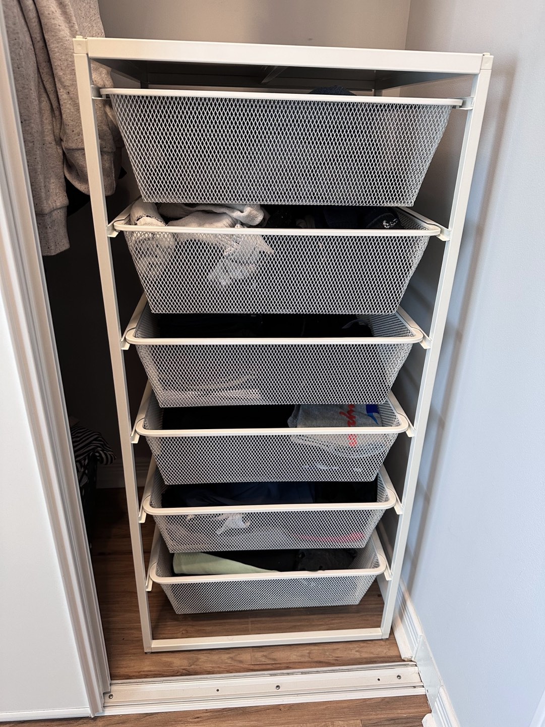 Ikea Jonaxel closet drawers and frame