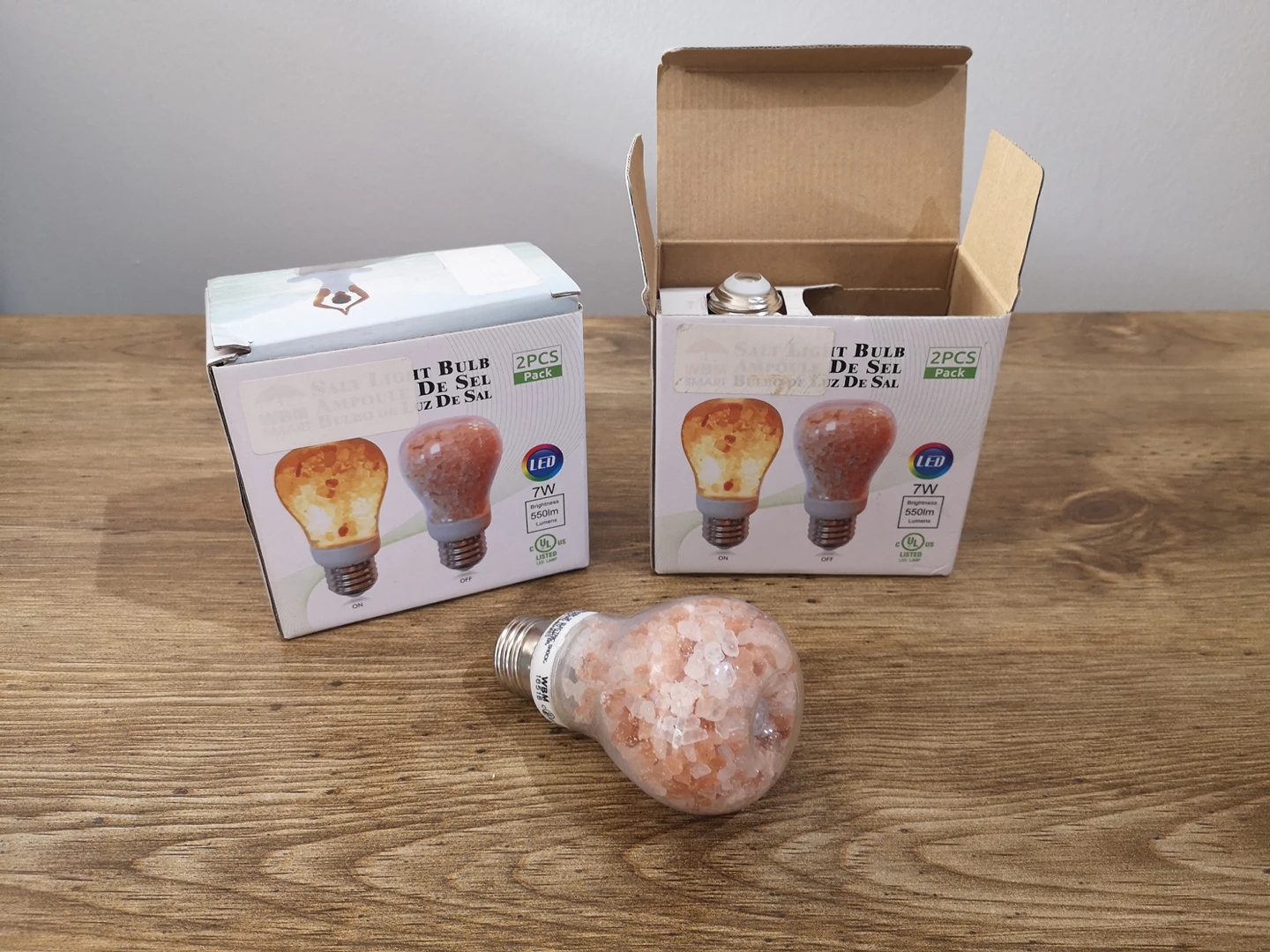 2x Himalayan Salt LED Bulbs - 7w - 550 lumens thumbnail