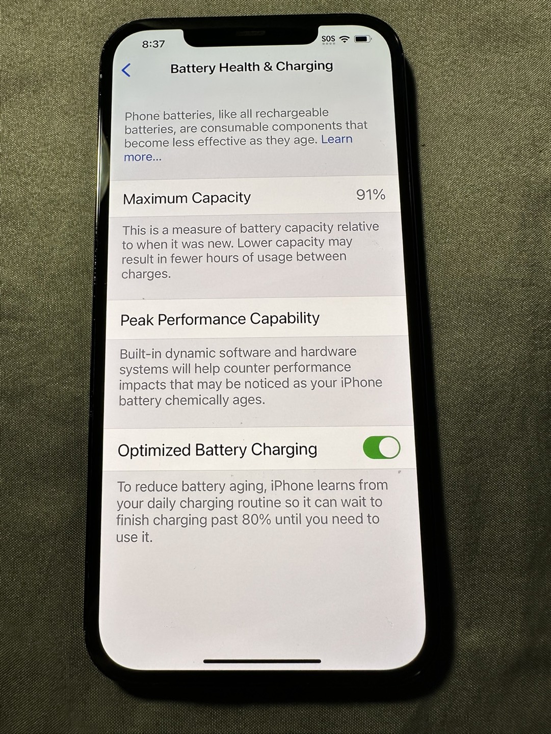 IPhone 12 Pro Max 128gb Pacific Blue, Charger & Otterbox Case - photo 3