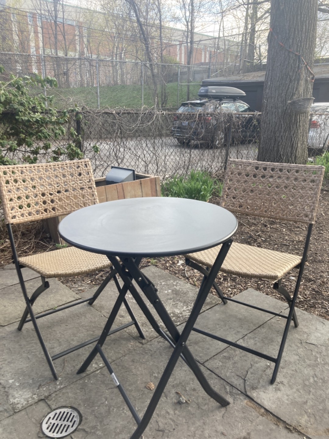 Bistro table and chairs