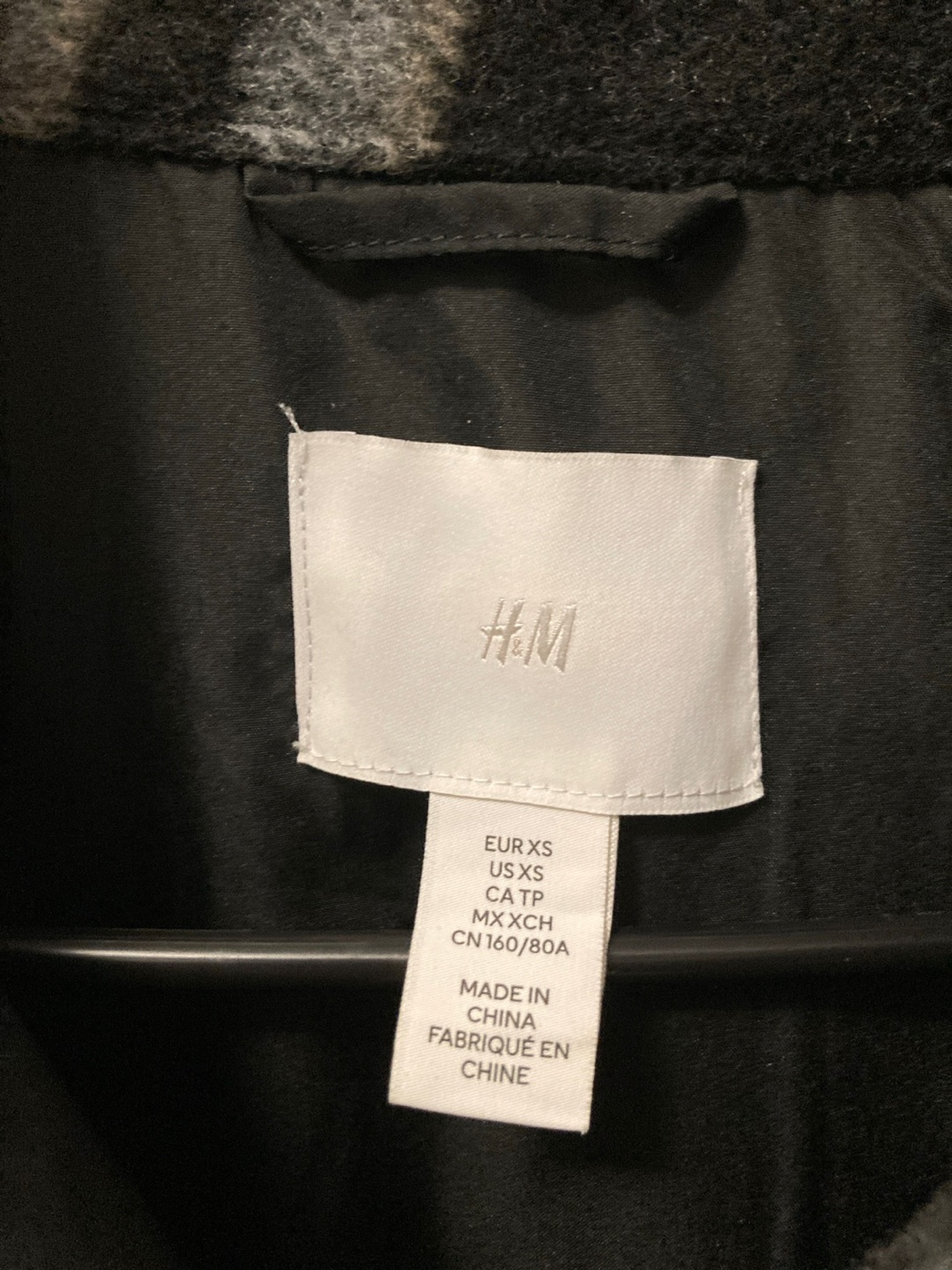 H&M Black & White Plaid Shirt Jacket (Shacket) image indicator(3)