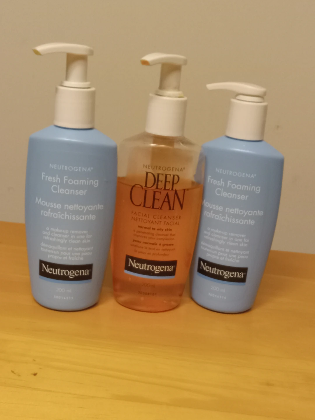 Neutrogena facial cleansers