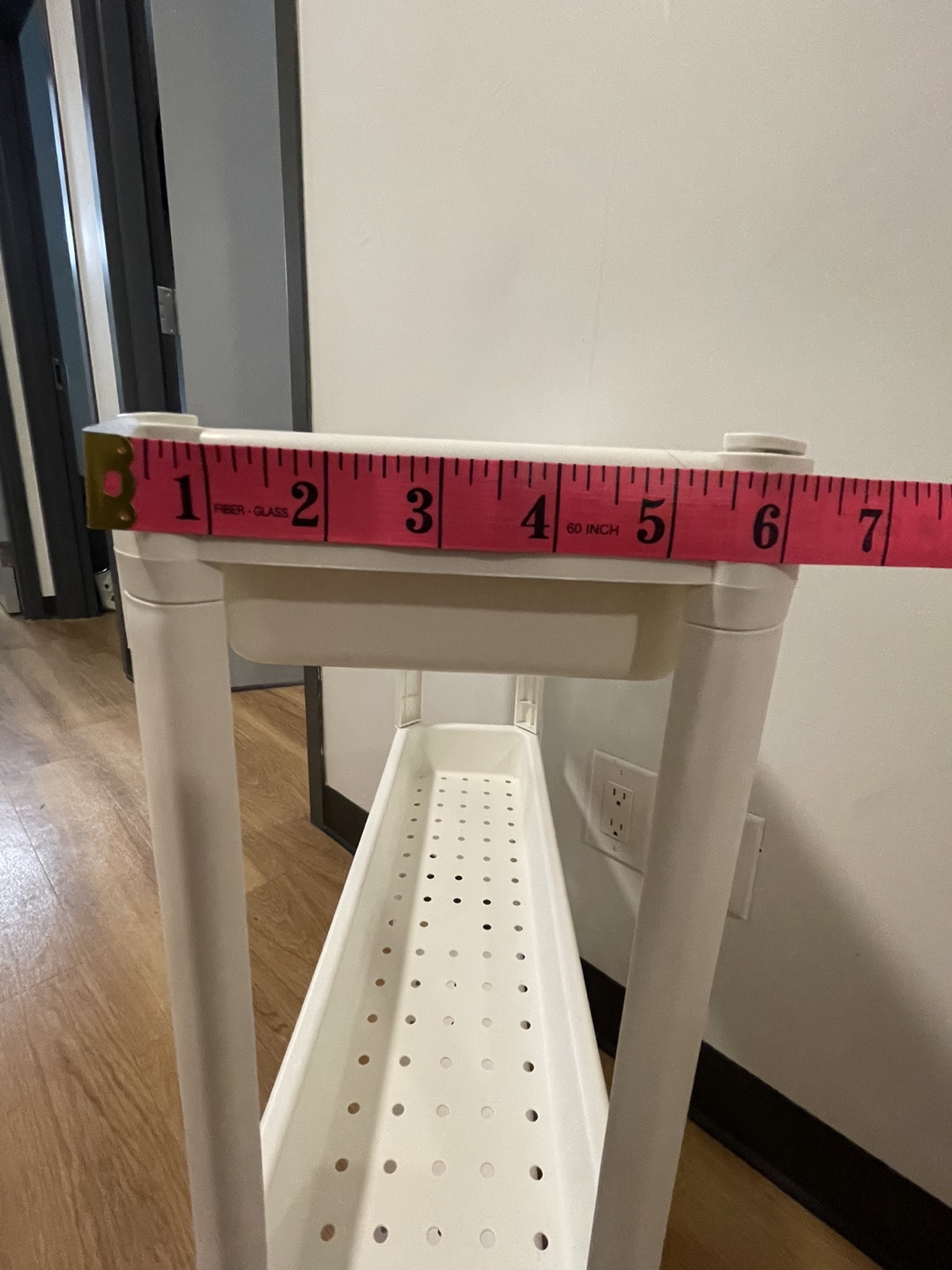 WHITE 3 TEIR STORAGE KART ON WHEELS image indicator(4)