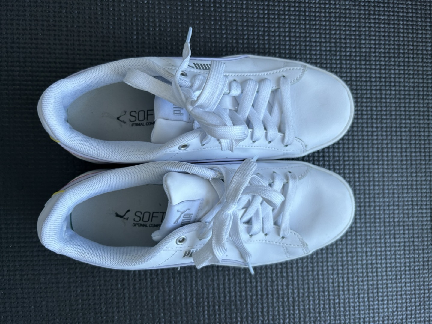 Puma white sneakers (Size 6)