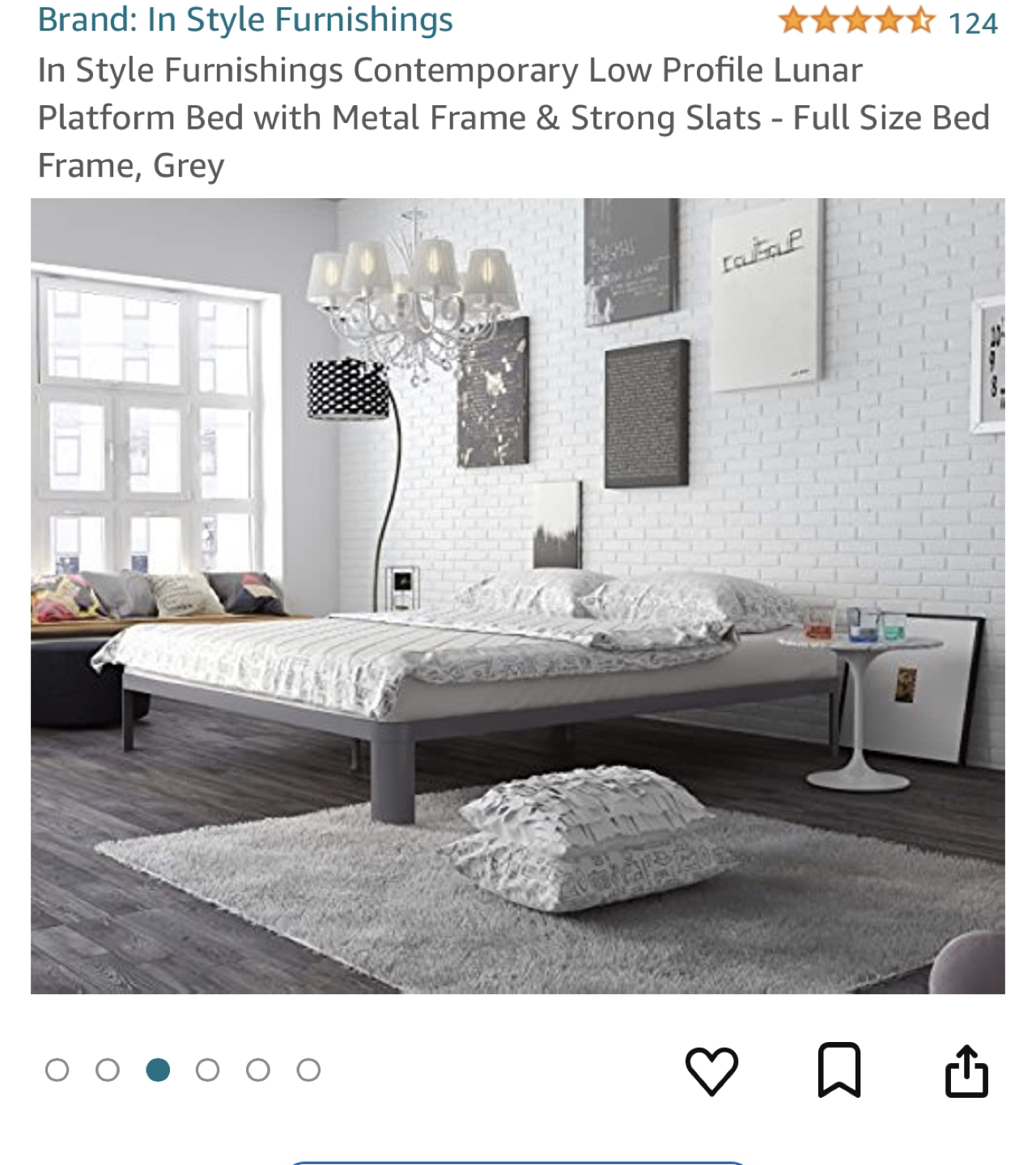 Twin platform bed frame - photo 4