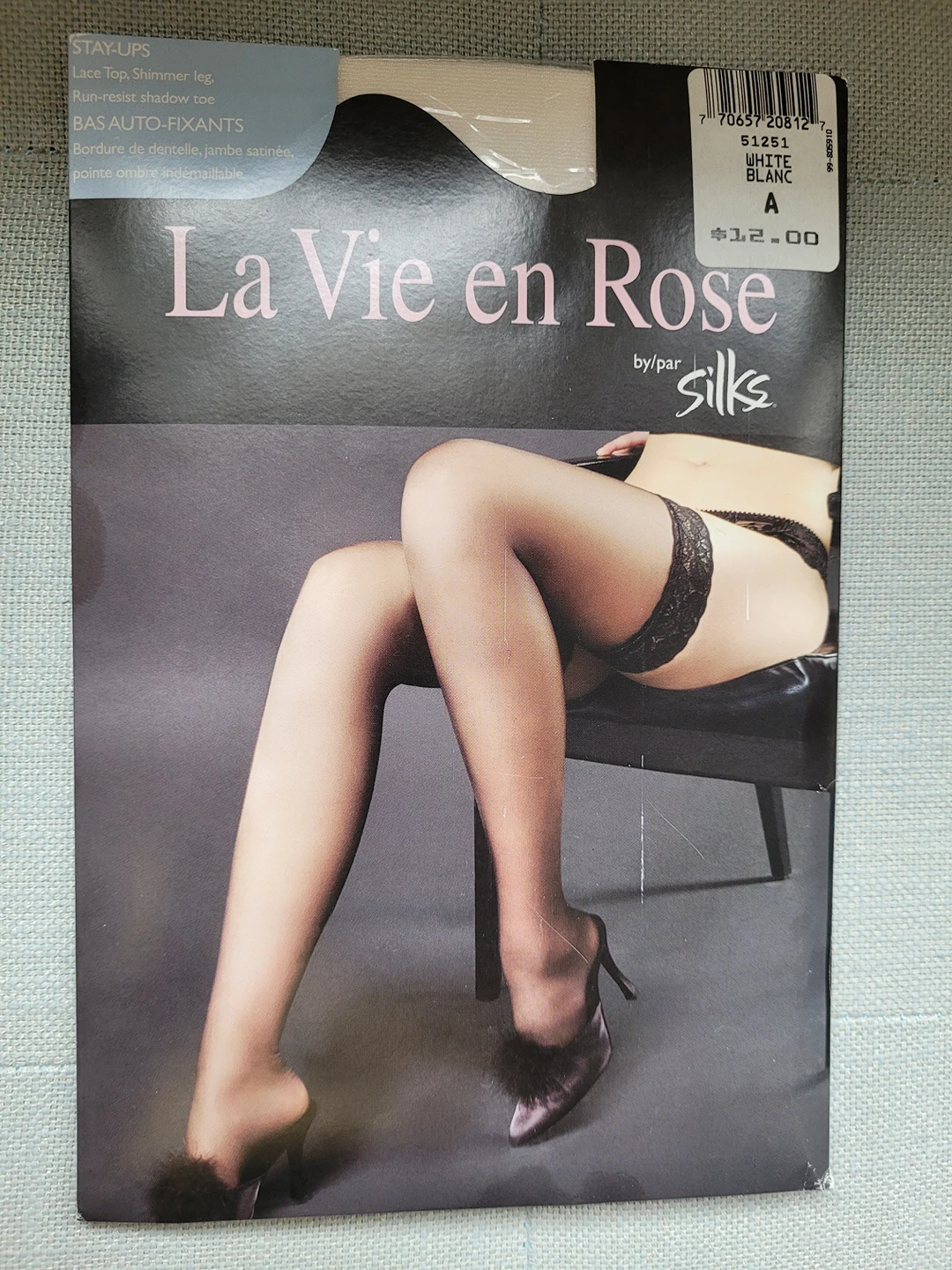 White Thigh-High Panty hose-Small