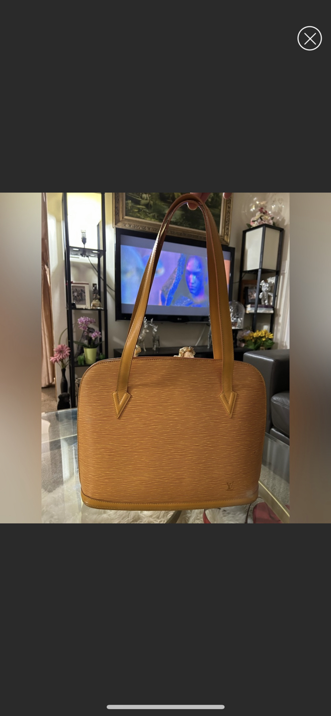 Authentic Louis Vuitton Epi Lussac Mustard Yellow Bag