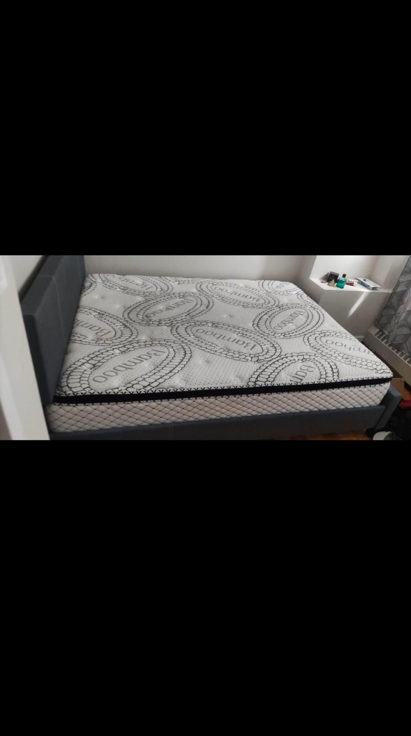 Bed frame and mattress