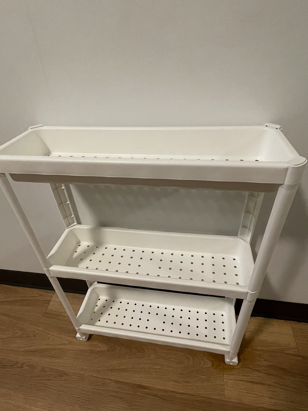 WHITE 3 TEIR STORAGE KART ON WHEELS image indicator(7)