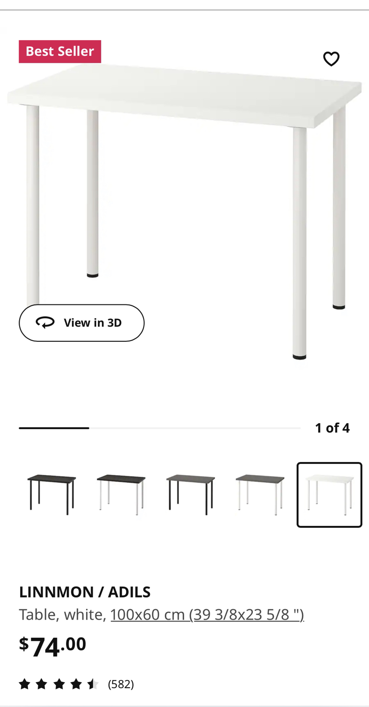 IKEA Linnmon table, white image indicator(5)