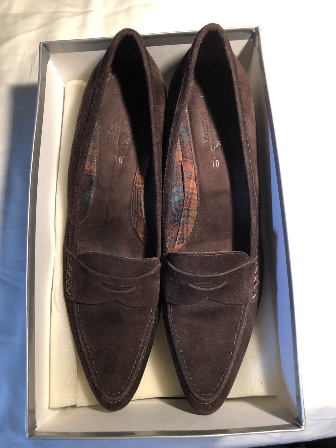 Aquatalia Kitten Heel Suede Pumps US10 image indicator(2)