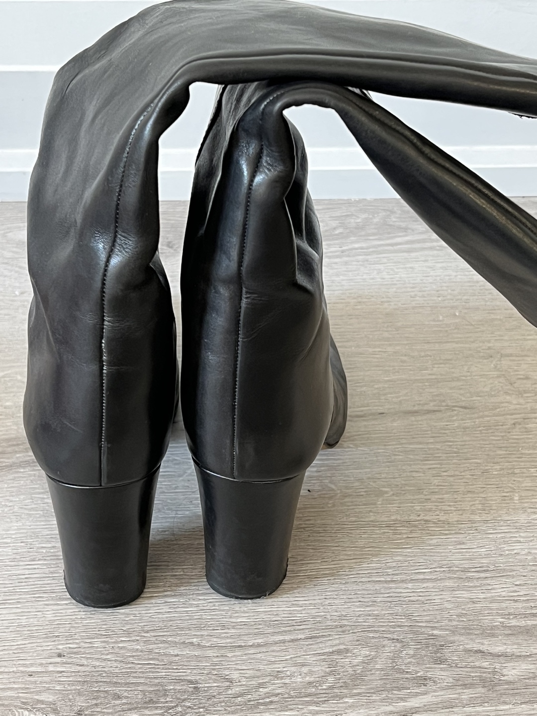 MOVING: Vince Camuto genuine leather high heel knee boots image indicator(5)